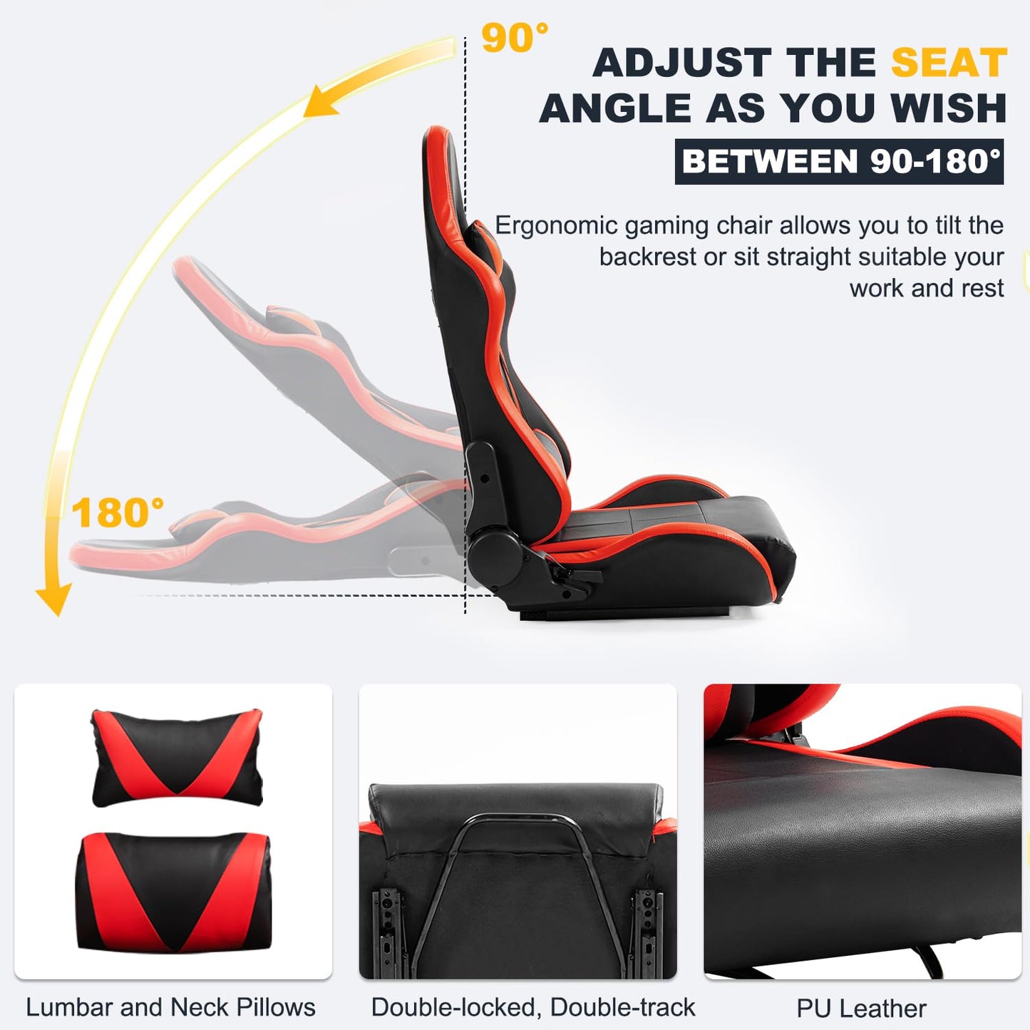 Mokapit Flight Sim Cockpit with Seat Foldable & Adjustable fit for Logitech, Thrustmaster, FANATEC, G29/G920/G923/T300/CSL-DD, Racing Wheel Stand Flight Sim Cockpit, No Wheel Pedal Shifter Keyboard