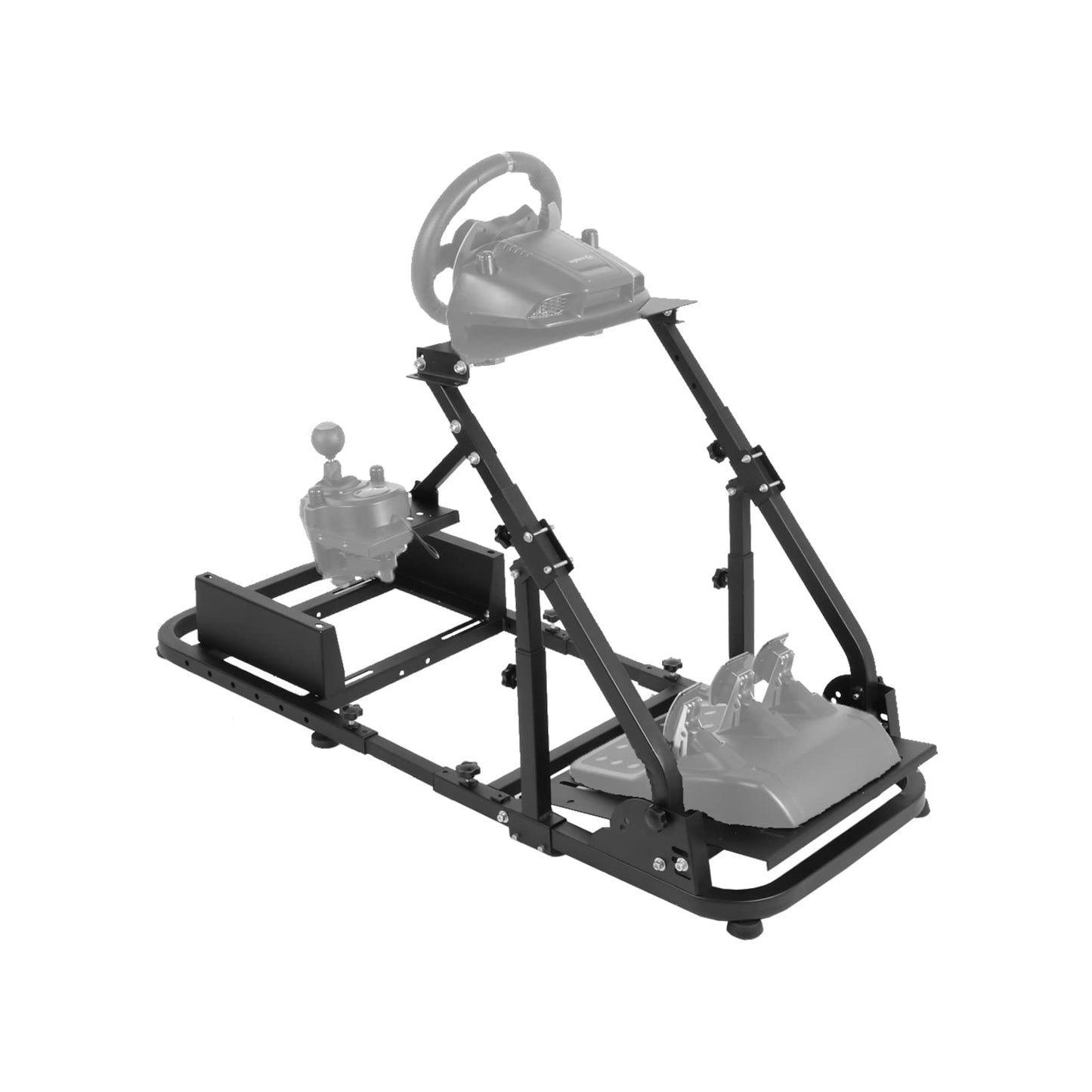 Mokapit Stable Racing Simulator Cockpit Fit for Logitech G29 G920 G923 Thrustmaster T128X T300RS Fanatec PS5 PS4 Adjustable Steering wheel Stand without Wheel Shifter Pedal