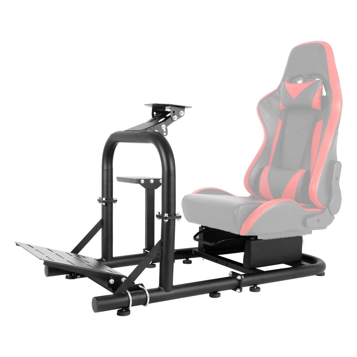 Mokapit Professional Simulator Cockpit Compatible with Logitech G920 G29, Thrustmaster, PXN, Fanatec, Round Tube Sim Racing Cockpit, Wheel Handbrake Pedal Seat Not Included