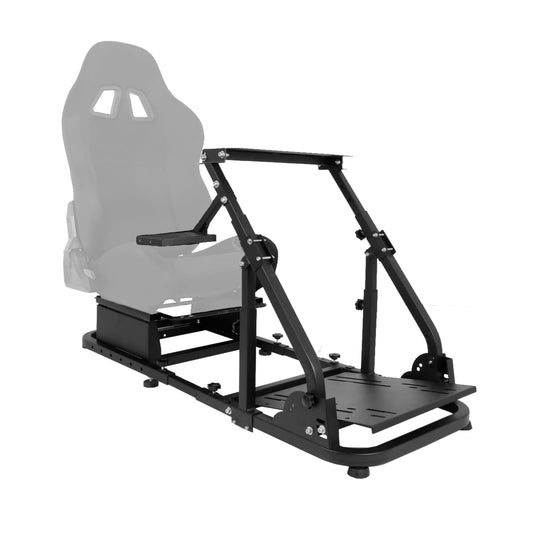 Mokapit Stable Racing Simulator Cockpit Fit for Logitech G29 G920 G923 Thrustmaster T128X T300RS Fanatec PS5 PS4 Adjustable Steering wheel Stand without Wheel Shifter Pedal