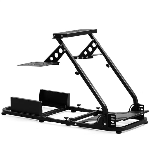 Mokapit Flight Sim Cockpit Foldable ＆ Adjustable fit for Logitech, Thrustmaster, FANATEC, G29/G920/G923/T300/CSL-DD, Racing Wheel Stand Flight Sim Cockpit, No Wheel Pedal Shifter Keyboard