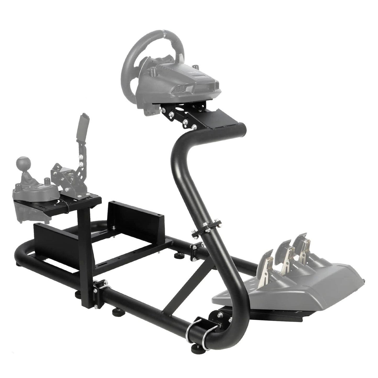 Mokapit Racing Simulator Cockpit Easy to Get on and off & Adjustable,Compatible with Logitech/Thrustmaster/Fanatec G920,G923,G29,Professional Cockpit, No Seat,Pedal,Steering Wheel and Handbrake