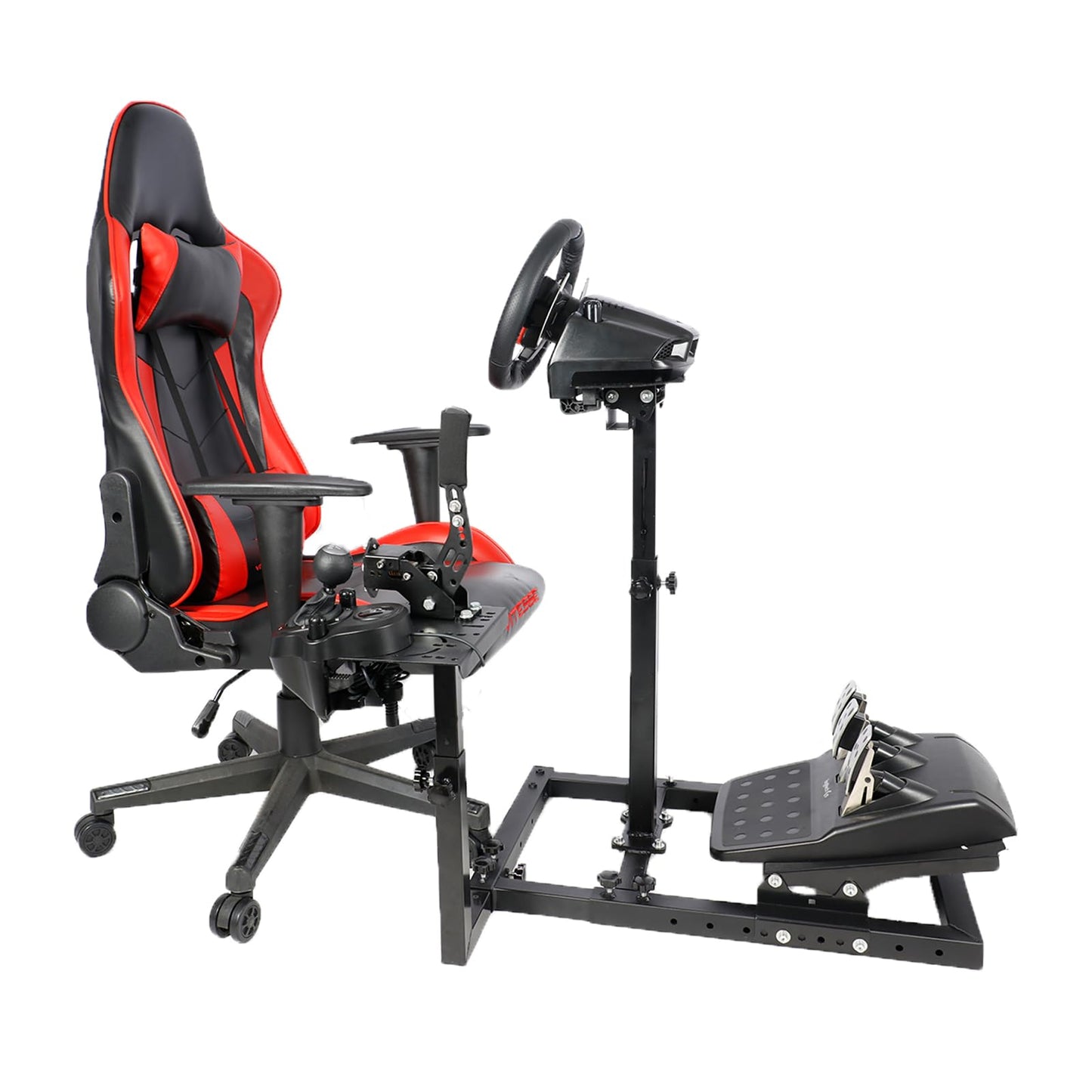 Mokapit Racing Wheel Stand Portable Compatible with Logitech/Thrustmaster/PXN G25,G23,G27,G29,G920,T80,T150 Steady Simulator Cockpit No Wheel, Pedal, Handbrake and Shifter