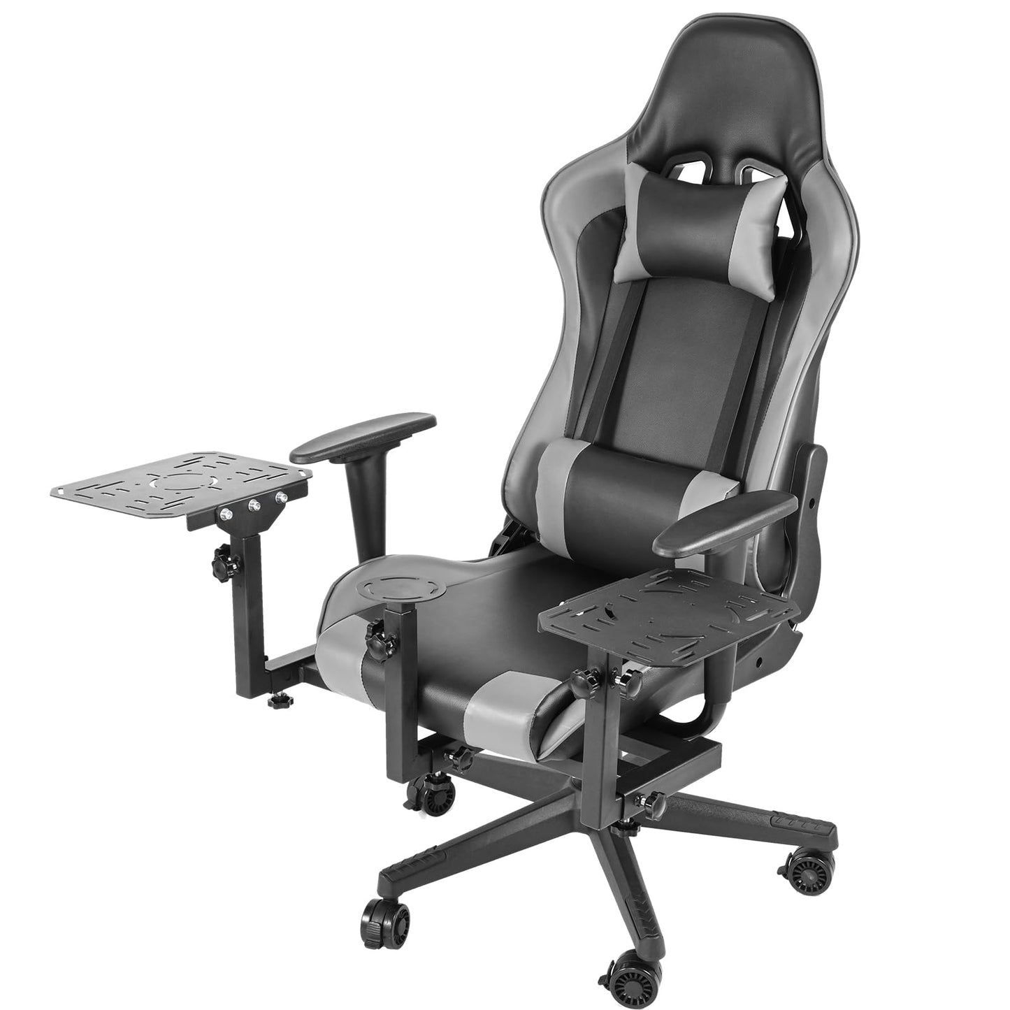 Adjustable Flight Simulator Cockpit Fit for LogitechX56/X52 PRO,Thrustmaster A10C Hotas Warthog/T.16000M/TH8A/TCA,Fanatec ClubSport Shifter SQ Flight Sim Chair Joystick Not Included